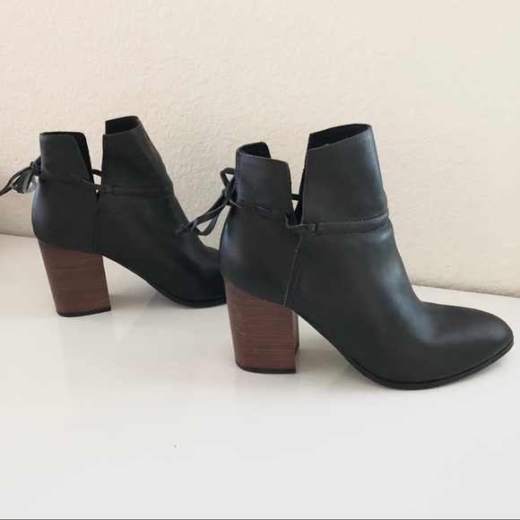 Kelsi Dagger Wesley Black Leather Ankle Bootie - Picture 10 of 13